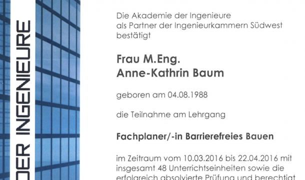 barrierefreies bauen